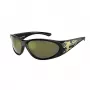 Arnette AN4342-29476R óculos de sol unissexo, armação preta mate, lentes espelhadas cinzento prateado, 62 mm de largura da lente