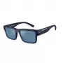Óculos de sol retangulares polarizados de homem Arnette AN4344-275922, preto mate, 54 mm