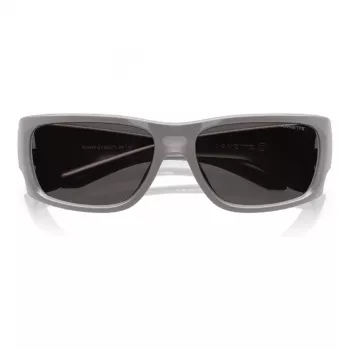Óculos de sol retangulares de homem ARNETTE AN4345-296187 preto mate cinzento 62mm