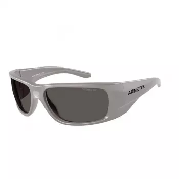 Óculos de sol retangulares de homem ARNETTE AN4345-296187 preto mate cinzento 62mm