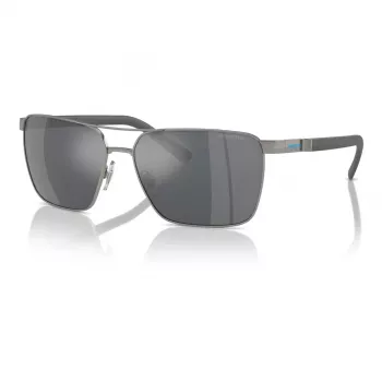 Óculos de sol ARNETTE homem AN3091-7416G, armação preta mate, lentes cinzentas espelhadas prateadas, 61 mm