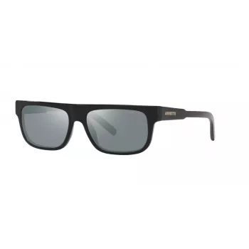 Óculos de sol ARNETTE homem AN4278-12006G - armação em propionato preta mate, lentes em policarbonato cinzentas espelhadas, largura da lente 55 mm