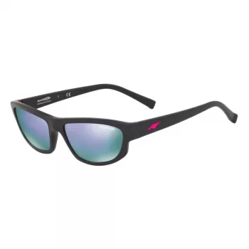 Óculos de sol unissexo ARNETTE AN4260-014V56 preto mate armação cinzento lentes espelhadas 55 mm