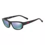 Óculos de sol unissexo ARNETTE AN4260-014V56 preto mate armação cinzento lentes espelhadas 55 mm