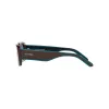 Óculos de sol unissexo ARNETTE AN431812382W5 Preto mate cinzento escuro espelho prateado 53mm