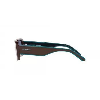Óculos de sol unissexo ARNETTE AN431812382W5 Preto mate cinzento escuro espelho prateado 53mm