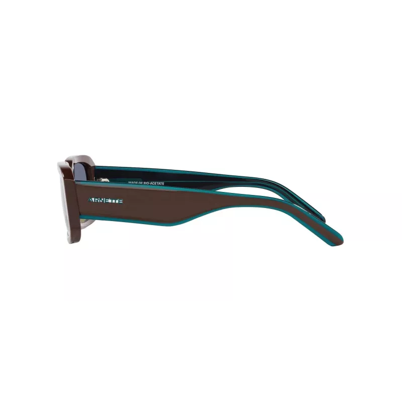Óculos de sol unissexo ARNETTE AN431812382W5 Preto mate cinzento escuro espelho prateado 53mm