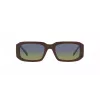 Óculos de sol unissexo ARNETTE AN431812382W5 Preto mate cinzento escuro espelho prateado 53mm