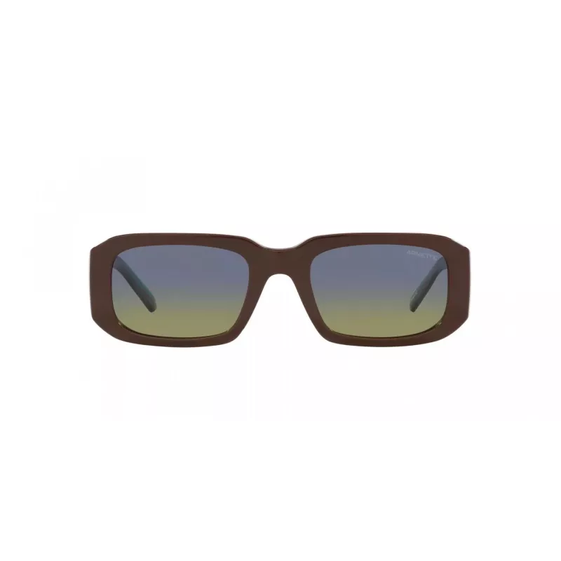 Óculos de sol unissexo ARNETTE AN431812382W5 Preto mate cinzento escuro espelho prateado 53mm
