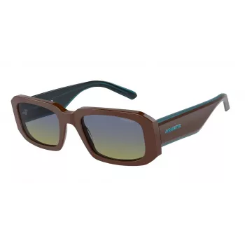 Óculos de sol unissexo ARNETTE AN431812382W5 Preto mate cinzento escuro espelho prateado 53mm