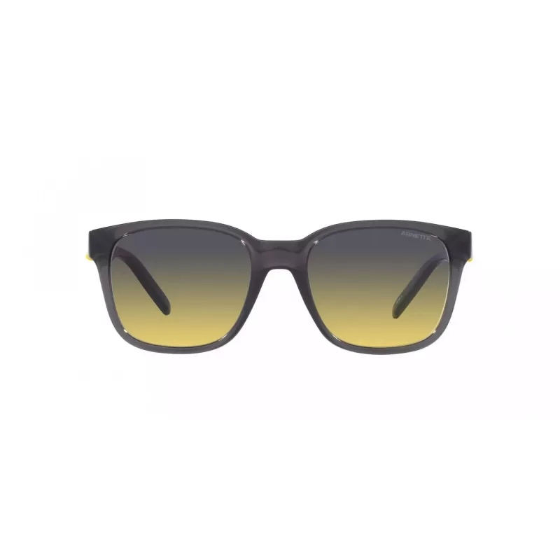 Óculos de sol unissexo ARNETTE AN432027862Q5 - armação retangular de propionato preto mate com lentes de policarbonato cinzento escuro polarizadas - 55/19/145 mm