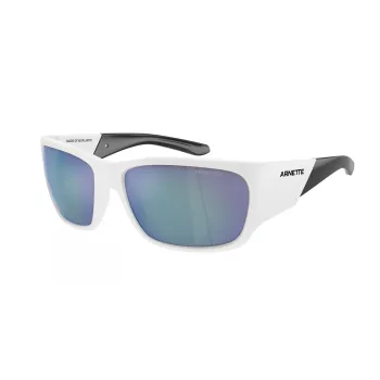 Óculos de sol ARNETTE AN43242863Y76 unissexo - armação preta mate, lentes cinzentas espelhadas prateadas, 61 mm