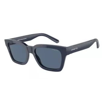 Óculos de sol unissexo ARNETTE AN4334-122180 armação preto mate lentes cinzentas espelhadas prateadas 53mm