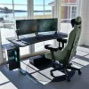 Arozzi Arena Large secretária gaming – Forest Green (altura ajustável, tapete de rato em microfibra)