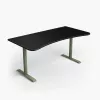 Arozzi Arena Large secretária gaming – Forest Green (altura ajustável, tapete de rato em microfibra)
