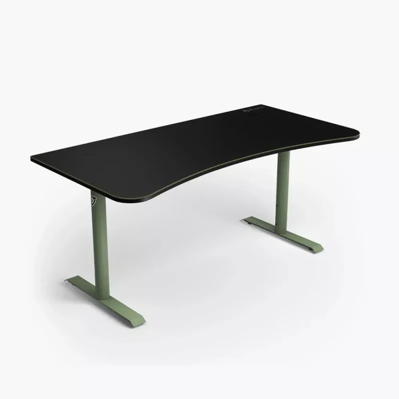 Arozzi Arena Large secretária gaming – Forest Green (altura ajustável, tapete de rato em microfibra)