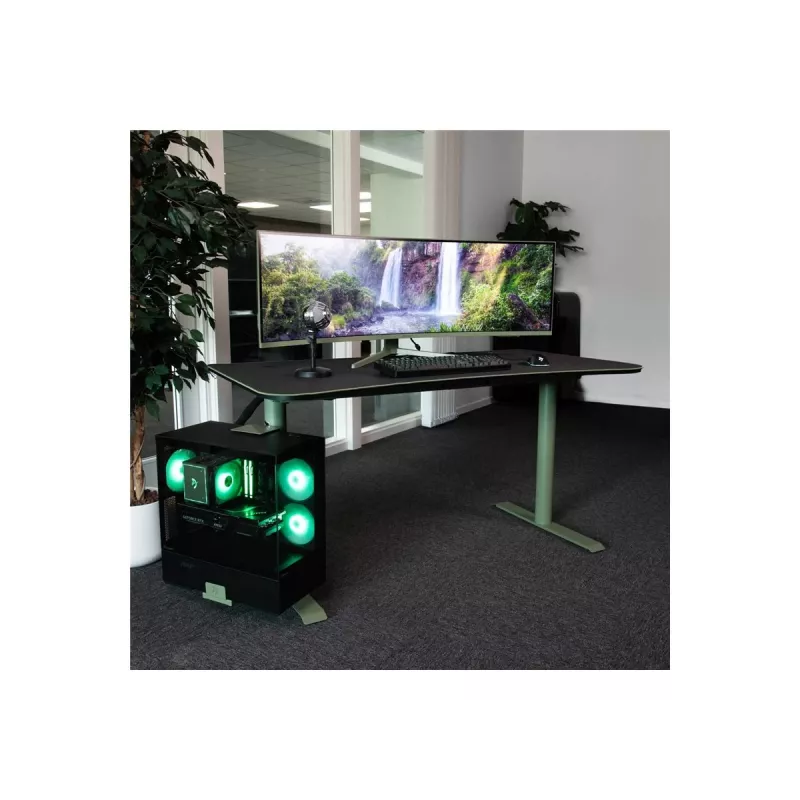 Arozzi Arena Medium ARENA-MEDIUM-FST secretária gaming, 140 × 75,5 cm, Forest Green