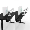 Secretária elevatória elétrica Arozzi Arena Nordico – motor duplo, 160x80 cm, preto