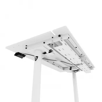 Secretária de pé elétrica Arozzi Arena Nordico com motor duplo, branco