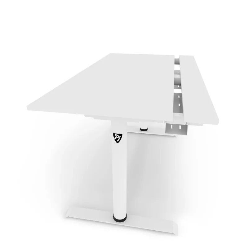 Secretária de pé elétrica Arozzi Arena Nordico com motor duplo, branco