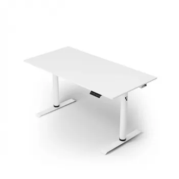 Secretária de pé elétrica Arozzi Arena Nordico com motor duplo, branco