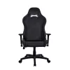 Cadeira de gaming Arozzi Torretta Soft Fabric – preto puro, estrutura metálica, coluna a gás classe 4, braços 3D
