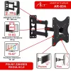 ART AR-60A Suporte de parede para TV Full Motion para ecrãs LED/LCD de 19-42 polegadas, 35 kg, Preto