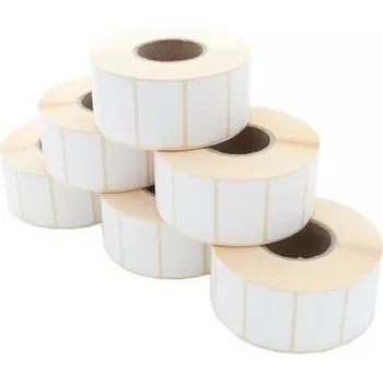 ARTDEV Rolo de etiquetas térmicas diretas 40 x 25mm, diâmetro do rolo 100mm, núcleo 40mm, 1650 etiquetas por rolo