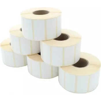 ARTDEV Rolo de etiquetas térmicas diretas 53 x 26mm, 200 etiquetas, núcleo 19mm, D40mm
