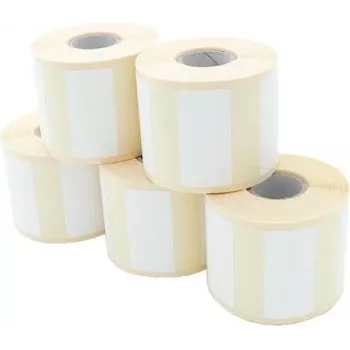 Rolo de etiquetas ARTDEV - térmico direto 50 x 25 mm D83 mm núcleo 25 750 etiquetas/rolo