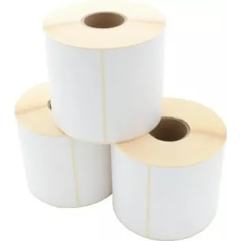 ARTDEV rolo de etiquetas de transferência térmica 101,6 x 76,2 mm, núcleo 40 mm, diâmetro exterior 125 mm, 960 etiquetas, branco, papel, adesivo permanente