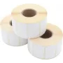 ARTDEV Rolo de etiquetas de transferência térmica 50 x 30mm, 100mm OD, 40mm núcleo, 1500 etiquetas/rolo, papel branco
