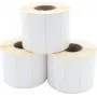 ARTDEV Rolo de etiquetas de transferência térmica 70 x 25mm, diâmetro exterior 93mm, núcleo 40mm, 1500 etiquetas por rolo, papel branco, adesivo permanente, mate
