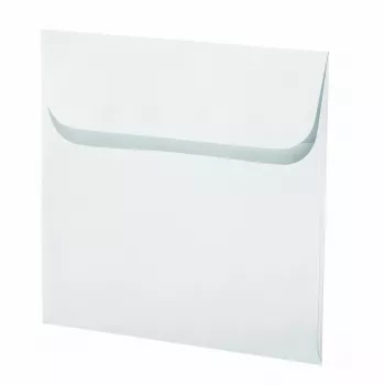 Artoz papel Mosaic envelopes quadrados, branco, cola húmida, 20 unid. (155 x 155 mm)
