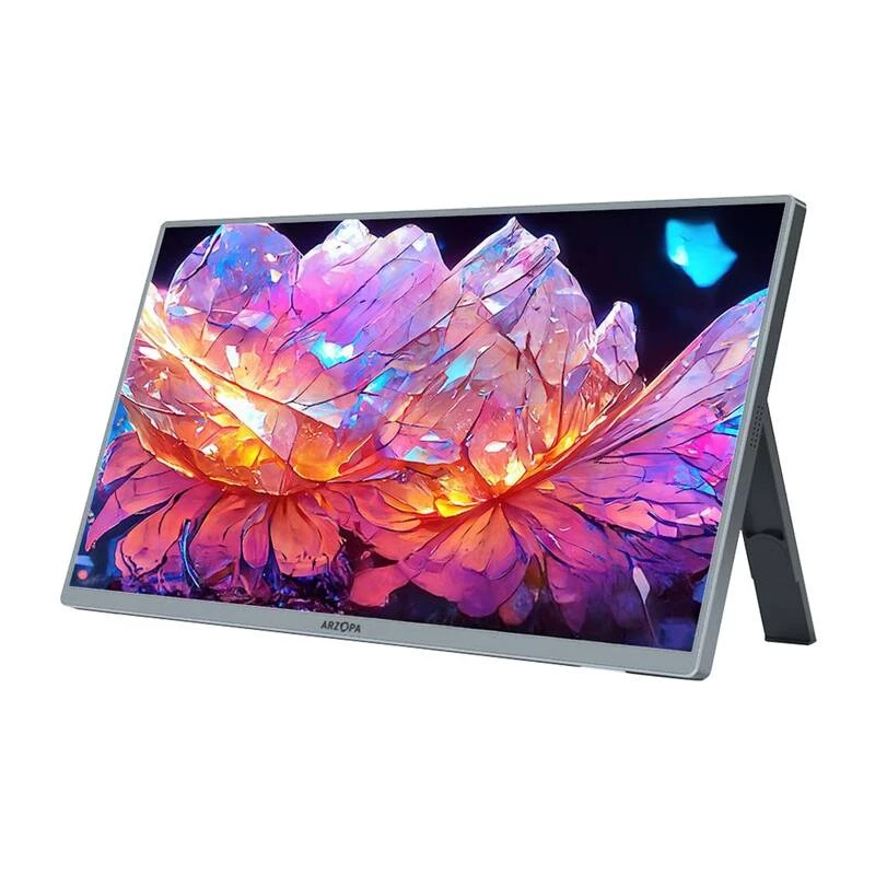 Arzopa A3C Pro Monitor portátil 13,3 polegadas 1080P, IPS, USB-C, Mini HDMI, HDR10, altifalantes integrados, capa inteligente