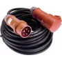 AS Schwabe 25m 16A cabo de extensão CEE de 5 polos com inversor de fases, 400V, IP44, preto 60548