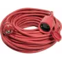 Cabo de extensão de borracha AS SCHWABE 60262 H07RN-F 3G1,5 mm² 20 m vermelho com ficha Schuko e conector fêmea, IP44, 16 A, 230 V, 3680 W, exterior, construção, indústria, agricultura, certificado VDE