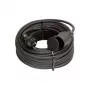 AS Schwabe 60384 Extensão de borracha H07RN-F de 25m com ficha e tomada Schuko, preto, IP44, 16A