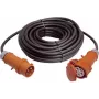 AS Schwabe 60521 Cabo de extensão CEE 32 A 5 polos com inversor de fases, 50 m, H07RN-F 5G6, 400 V, IP44, preto