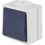 AS SCHWABE 62452 Botão de pressão de superfície, IP54, Cinzento, 250V/10A, 1NO