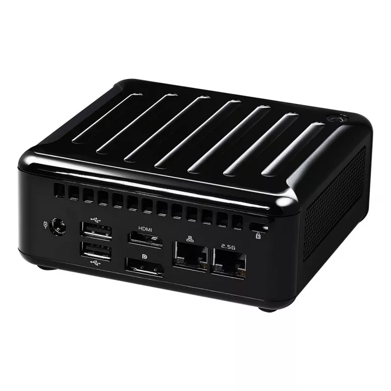 ASRock 4x4 BOX-4800U Barebone Mini PC, AMD Ryzen 7 4800U, 2x DDR4 SO-DIMM, 2x 2.5GbE, Wi-Fi 6, preto