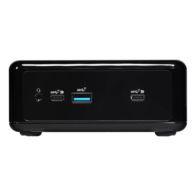 ASRock 4x4 BOX-4800U Barebone Mini PC, AMD Ryzen 7 4800U, 2x DDR4 SO-DIMM, 2x 2.5GbE, Wi-Fi 6, preto
