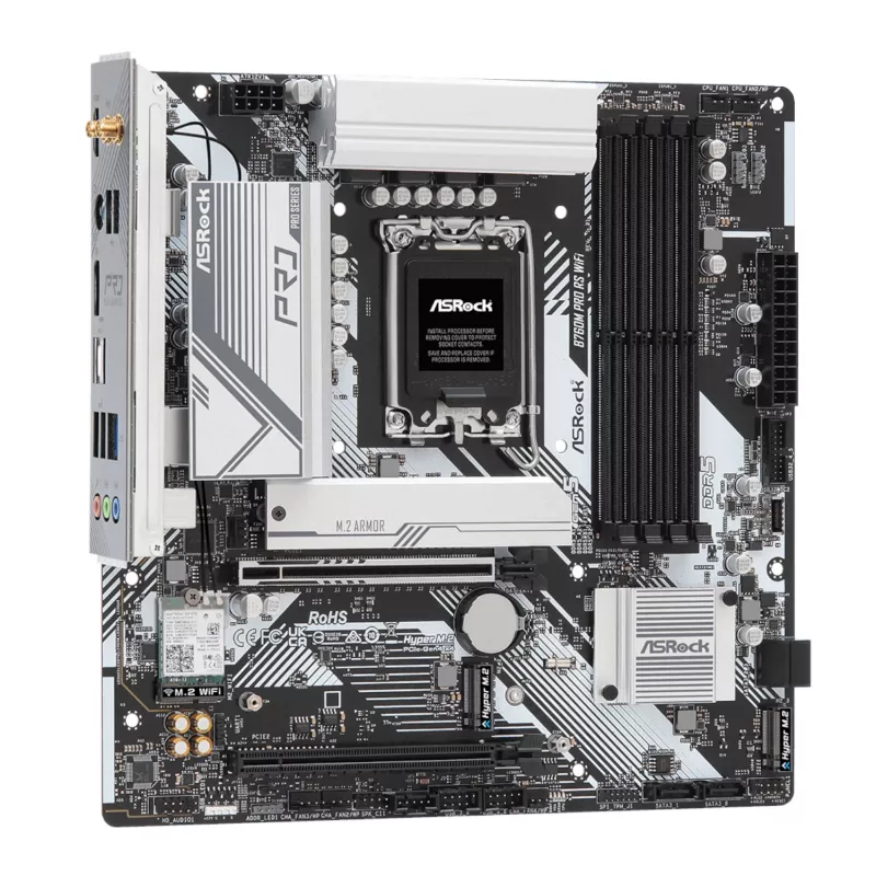 Motherboard gaming Micro-ATX ASRock B760M Pro RS WiFi Intel LGA 1700