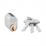 Cilindro duplo ASSA D12 31/31 cromado 3 chaves