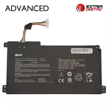 Bateria de substituição para portátil ASUS B31N1912, 3600mAh 3 células Li-Ion, 11,55V, 41,58Wh, preta