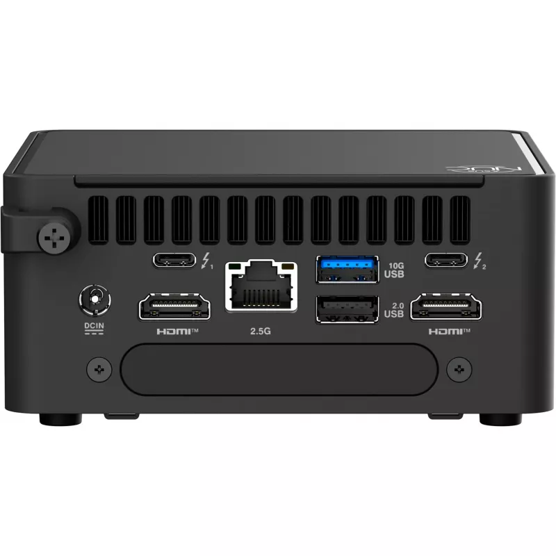 ASUS NUC 15 Pro Tall RNUC15CRHU700002, Intel Core Ultra 7 255H, 16GB, 1TB SSD, sem sistema operativo, Preto