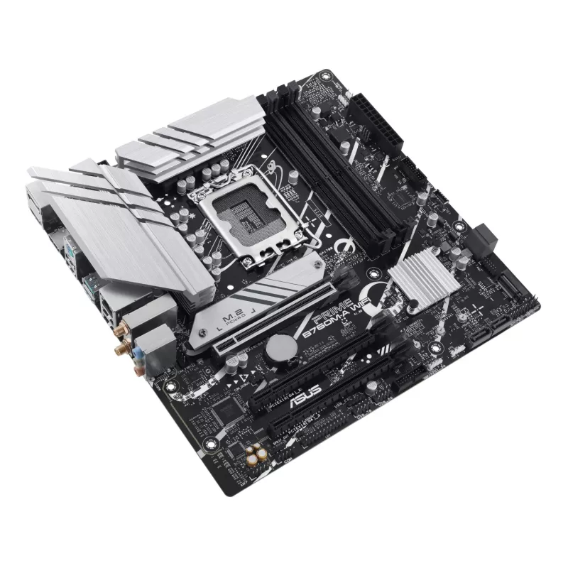 ASUS PRIME B760M-A WIFI LGA1700 placa-mãe e Prime LC 240 ARGB refrigerador líquido para CPU bundle