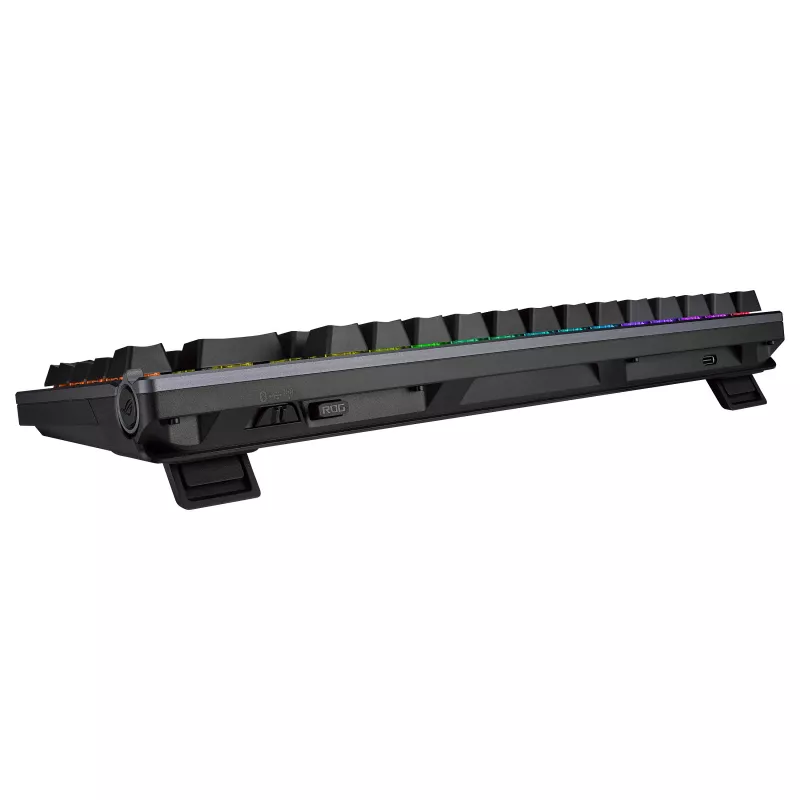 ASUS ROG Azoth 75% Teclado mecânico hotswap, Tri-Mode RGB, ecrã OLED, teclas PBT, switches NX, Preto