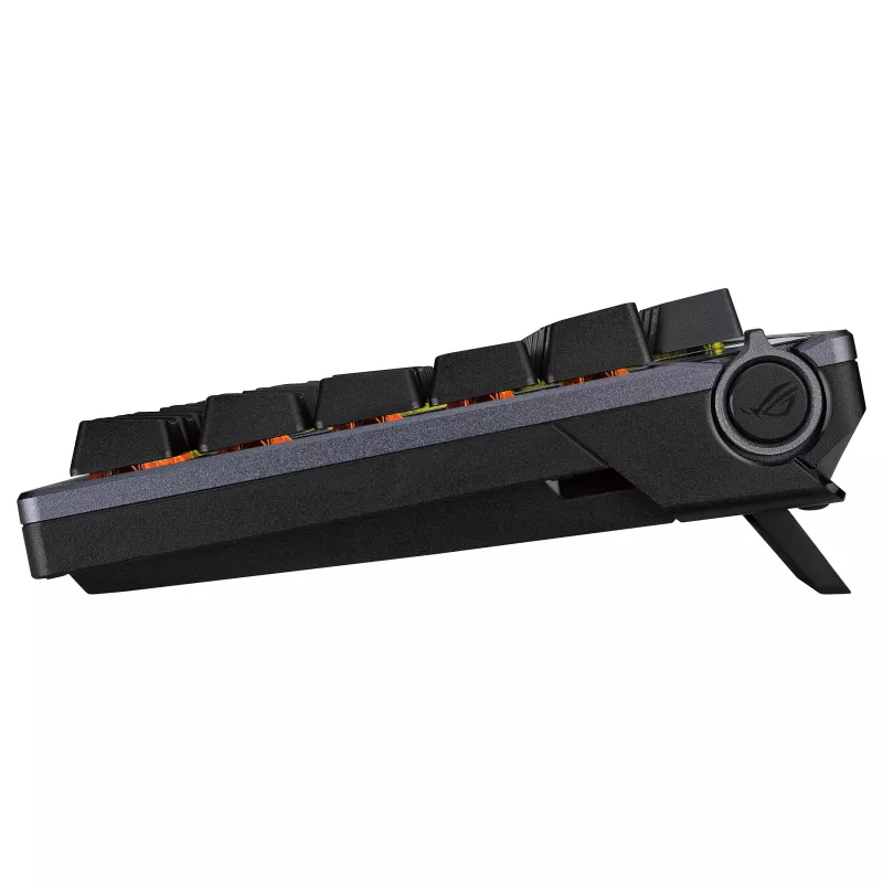 ASUS ROG Azoth 75% Teclado mecânico hotswap, Tri-Mode RGB, ecrã OLED, teclas PBT, switches NX, Preto