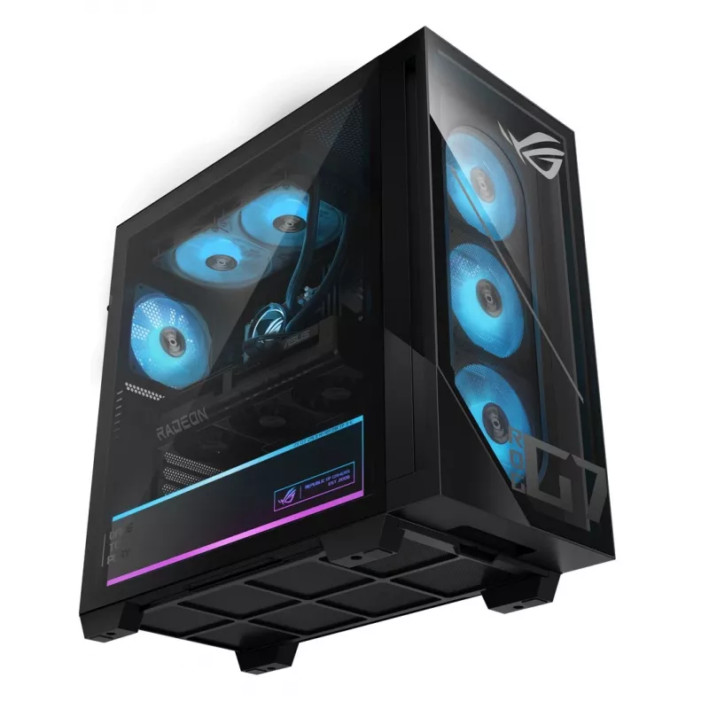 ASUS ROG G700 GM700TZ-R9800X283W PC Torre Gaming - AMD Ryzen 7 9800X3D, 32GB DDR5, 2TB SSD, Radeon RX 9070 XT, Windows 11 Home, preto